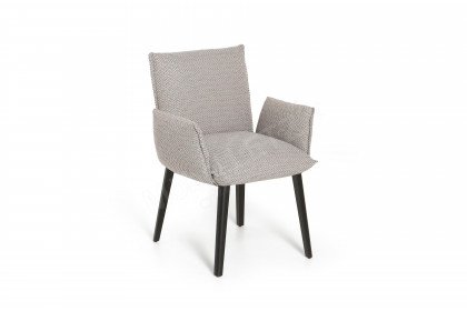 Soft von Mobitec - Stuhl mit Armlehnen in Eiche schwarz & Silver