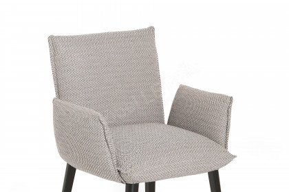 Soft von Mobitec - Stuhl mit Armlehnen in Eiche schwarz & Silver