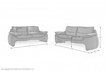 Modell 525 von Sofa-Team - Polstergruppe signalweiss