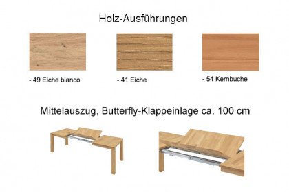 Top Trends von Niehoff Sitzmöbel - Tisch mit einer Zentral-Butterfly-Einlage