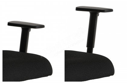 Souly von Nowy Styl - Schreibtischstuhl mit schwarzem Netzrücken