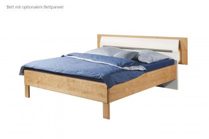 Dream von Hülsta - Bett mit Polsterabsetzung aus Kunstleder