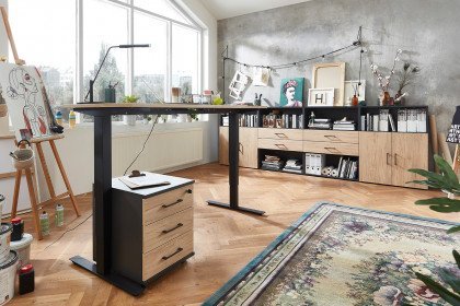 home.office by rb von Röhr-Bush - Büromöbel-Set mit elektrisch höhenverstellbarem Schreibtisch