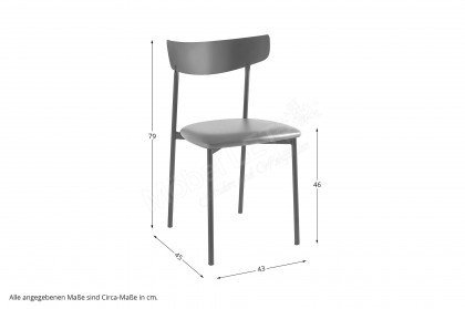 Clip von connubia by calligaris - Stuhl komplett in Weiß