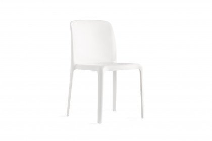 Bayo von connubia by calligaris - Stuhl aus Kunststoff in Weiß