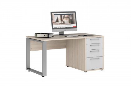 Homebase von Maja Möbel - Schreibtisch mit Schubladen Scandic Wood