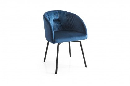 Rosie Soft von connubia by calligaris - Stuhl in Blau und Schwarz