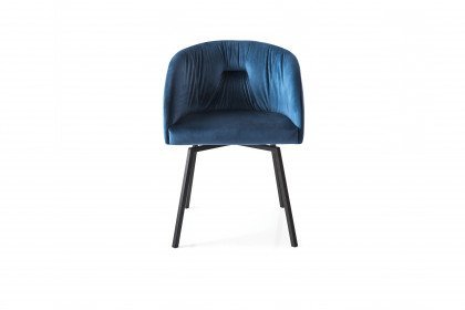 Rosie Soft von connubia by calligaris - Stuhl in Blau und Schwarz