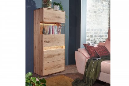 WZ-0303 von GK Möbelvertrieb - Highboard I-R Wildeiche geölt