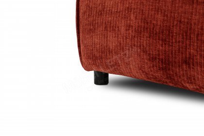 Boras von Easy Sofa - Polstergarnitur Variante links rot-orange