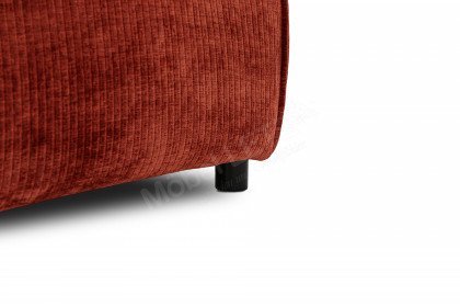 Boras von Easy Sofa - Polstergarnitur Variante rechts rot-orange