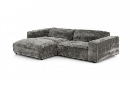 Boras von Easy Sofa - Eckcouch links silver-grau