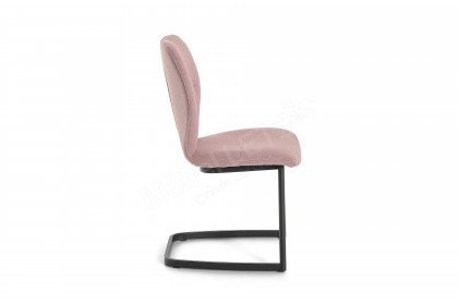 Merlot von Niehoff Sitzmöbel - Stuhl mit grünem Flachgewebe