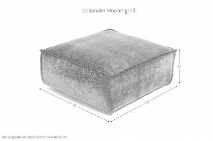 Platani von Easy Sofa - Sofaecke links army