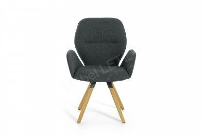 Merlot von Niehoff Sitzmöbel - Stuhl mit Stativgestell aus Holz, drehbar
