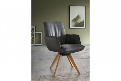 KOINOR 1205 - Stuhl in Omega/ Wildeiche natur, drehbar