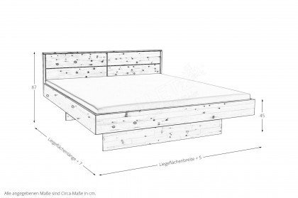 Zirbe-sleeping von Nature Living - Schlafzimmer-Set 4-teilig Zirbenholz