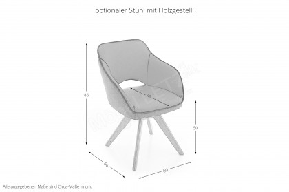 KOINOR T1002 - Esstisch in Wildeiche natur & Schwarz