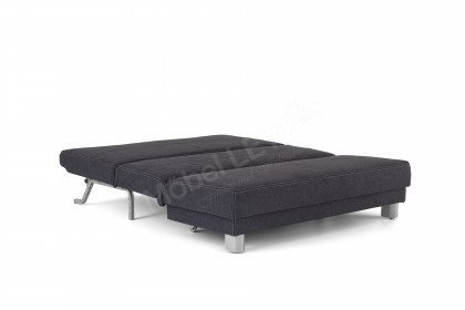 Gina von Sofa-Team - Faltsofa 160 in Deep Blue / Silver