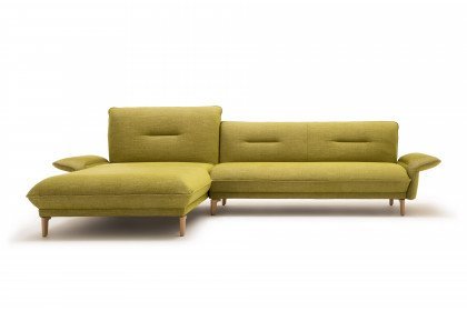 hs.430 von hülsta sofa - Ecksofa links farngrün-natur