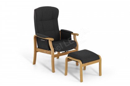 Solveig von Skandinavische Möbel - Einzelsessel dunkelgrau