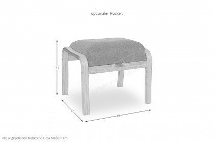 Solveig von Skandinavische Möbel - Einzelsessel natur