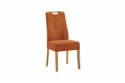 8251 von Niehoff Sitzmöbel - Stuhl in Terracotta/ Eichenholz