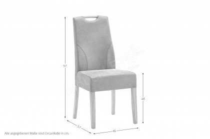 8251 von Niehoff Sitzmöbel - Stuhl in Terracotta/ Eichenholz