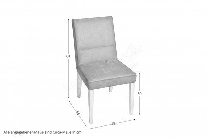 6057 von K+W Formidable Home Collection - Stuhl in Anthrazit/ Wildeiche