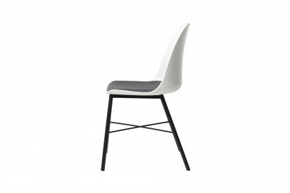 Whistler von Skandinavische Möbel - Stuhl in den Farben Weiß & Grau