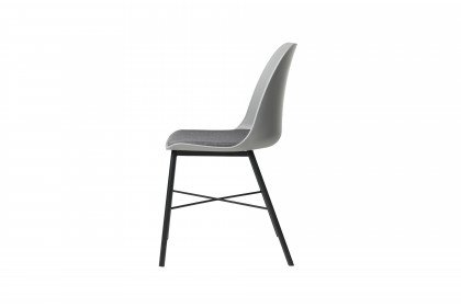 Whistler von Skandinavische Möbel - Stuhl mit einem Metallgestell in Schwarz