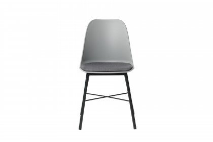 Whistler von Skandinavische Möbel - Stuhl mit einem Metallgestell in Schwarz