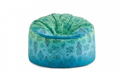 Tivoli von Schröno - Sitzsack grün-blau gemustert