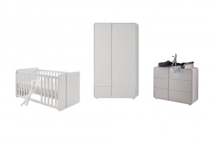 Maxi von Infanskids - Babyzimmer-Set weiß: Schrank, Bett & Wickeltisch