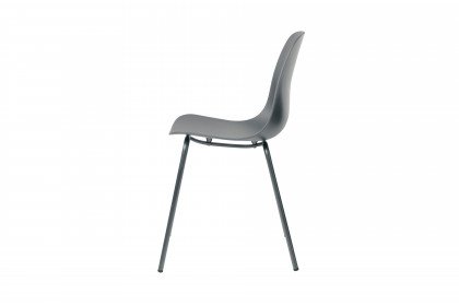 Whitby von Skandinavische Möbel - Stuhl in Grau
