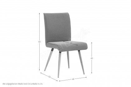6402 von K+W Formidable Home Collection - Stuhl mit Holzbeinen in Asteiche natur