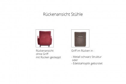 Step Two K+W Formidable Home Collection - Bank in Rot/ schwarze Drahtkufen