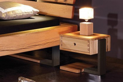 Kufen-Nachttisch von Sprenger Möbel - Nachtkonsole Sumpfeiche