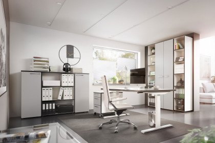 NEWwork von Rudolf - moderne Büroeinrichtung weiß - grau - anthrazit