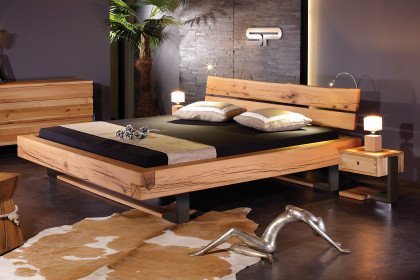 Kufen-Balken-Bett von Sprenger Möbel - Bett Sumpfeiche - Kufe innenliegend