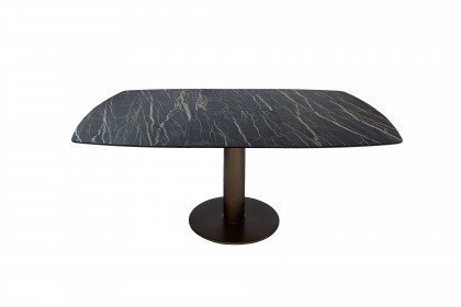 Laura von Ronald Schmitt - Esstisch P 4710/E mit marmorierter Tischplatte