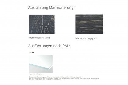 P 4710/E von Ronald Schmitt - Esstisch mit marmorierter Tischplatte