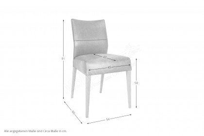 Daryl von Nouvion - Stuhl mit Holzgestell/ Microfaserbezug