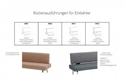 Step Two von K+W Formidable Home Collection - Eckbank sand/ Holzbeine