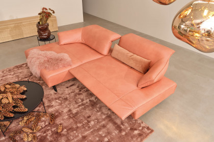 1052 von Himolla - Polstergarnitur Ausführung links flamingo