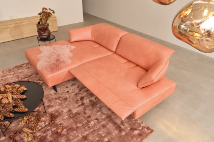 1052 von Himolla - Polstergarnitur Ausführung links flamingo