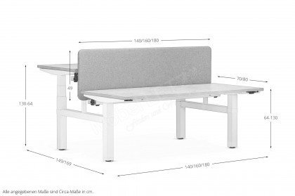 eModel 2.0 von Nowy Styl - Workbench mit Sichtschutzpaneel