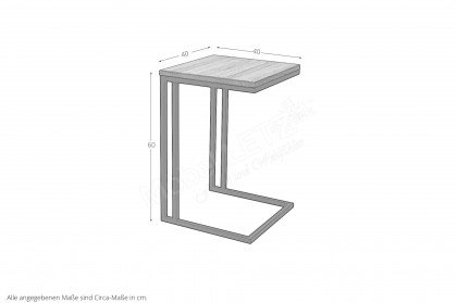 Die Faktorei Monika - Beistelltisch Wildeiche geölt