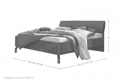 concept me von Nolte - Schlafzimmer-Set basalt/ Artisan-Eiche