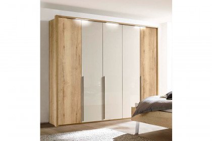 Merano von Loddenkemper - Schlafzimmer-Set mit Doppelbett Eiche-grau